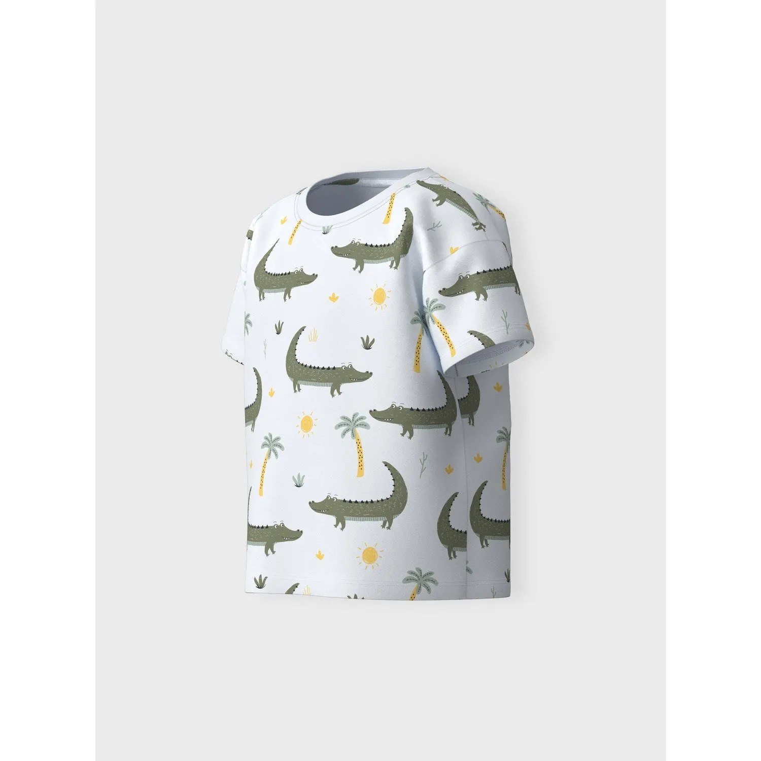 이름을 Bright White Crocodiles Valther Loose 티셔츠로 지정하십시오.