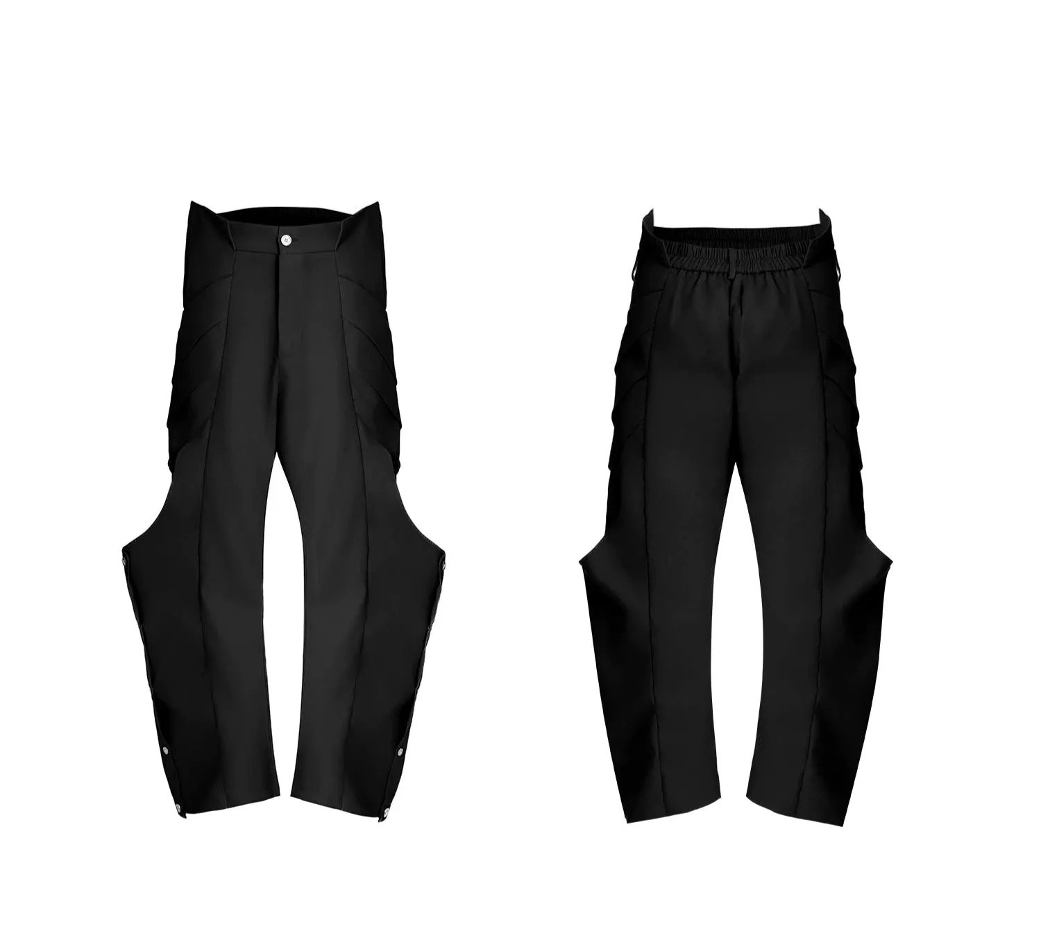 【24s Dec.】Shaped Niche Structure Pleated Loose Casual Pants