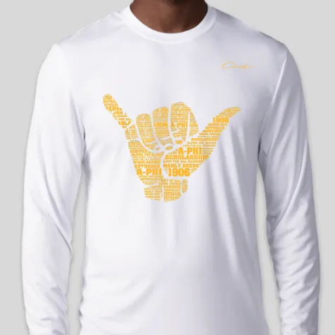 Alpha Hand Sign Long Sleeve T-Shirt