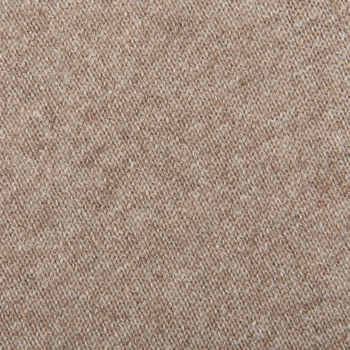 Beige Melange Cashmere 1/4 Zip Sweater