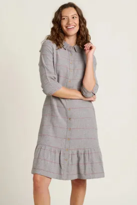 Brakeburn 14 Grey Westbourne Shirt Dress