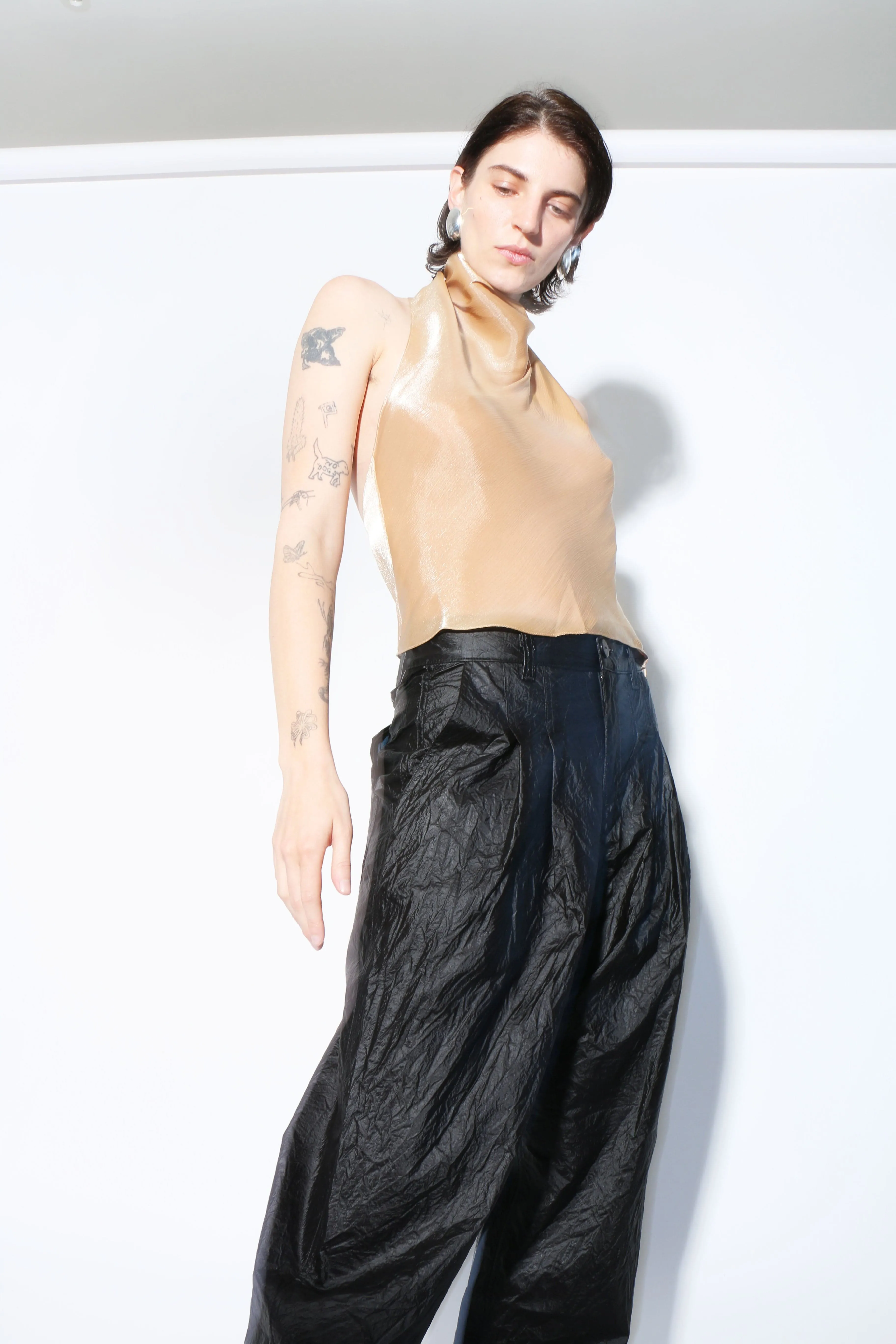 Caramel Low Halter Top
