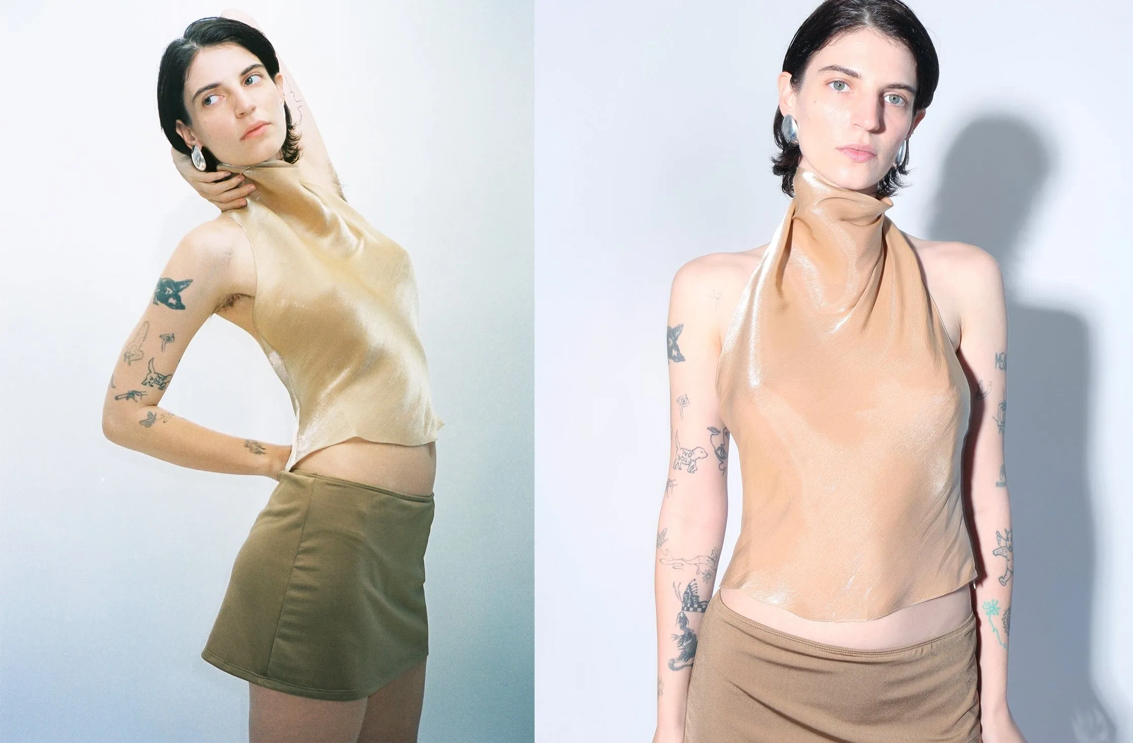 Caramel Low Halter Top