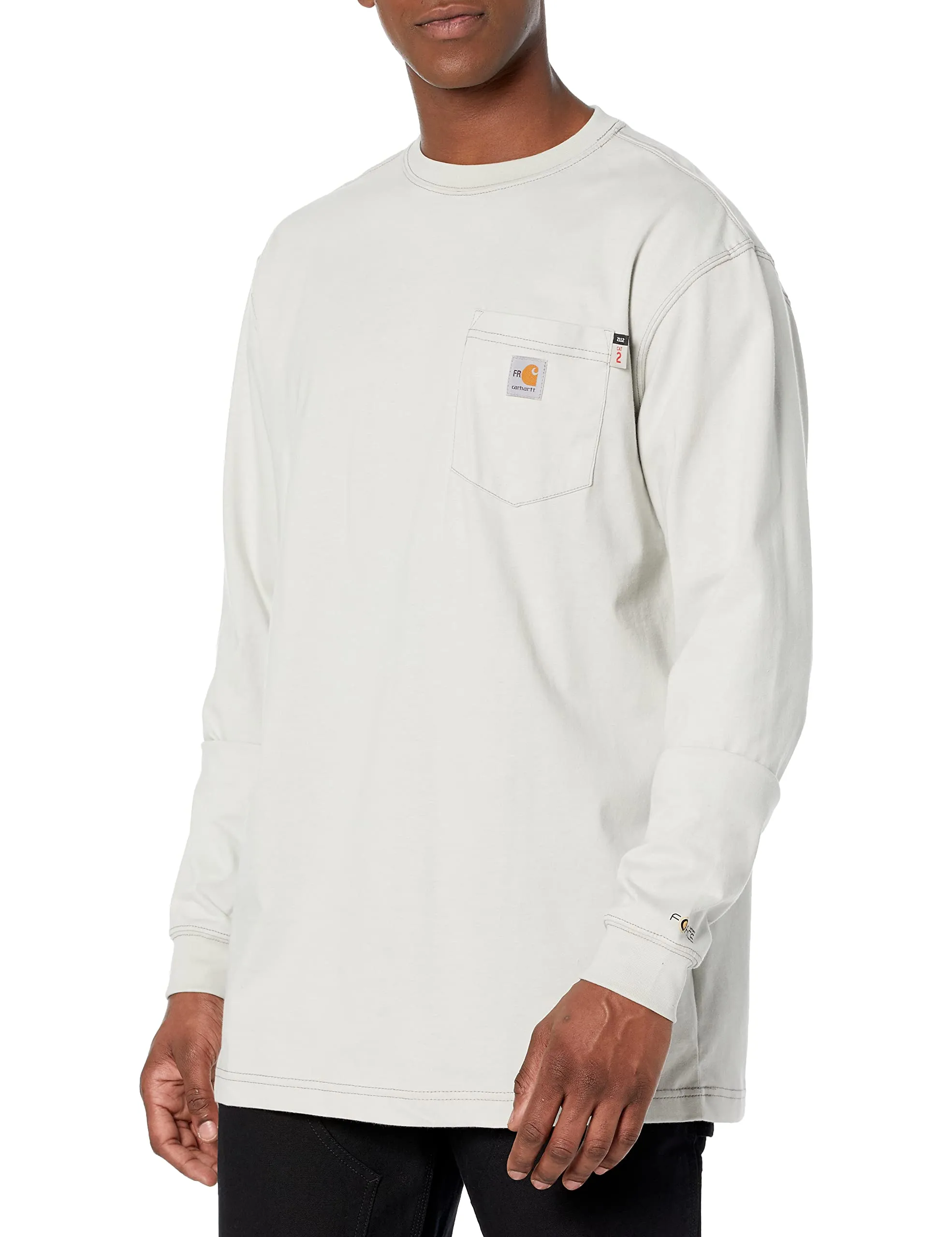 Carhartt 100235 Men's Flame Resistant Force Loose Fit Midweight Long-Sleeve Pocket T-Shirt