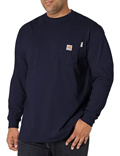 Carhartt 100235 Men's Flame Resistant Force Loose Fit Midweight Long-Sleeve Pocket T-Shirt