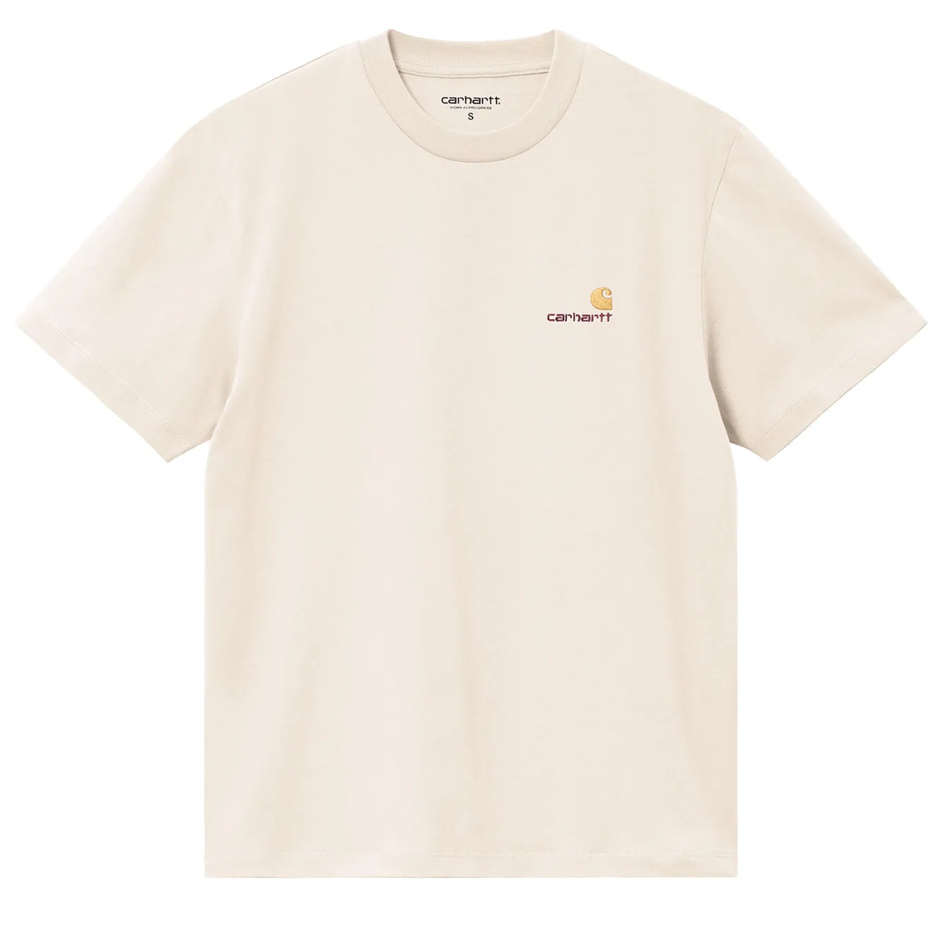 Carhartt WIP Womens S/S American Script T-Shirt Moonbeam