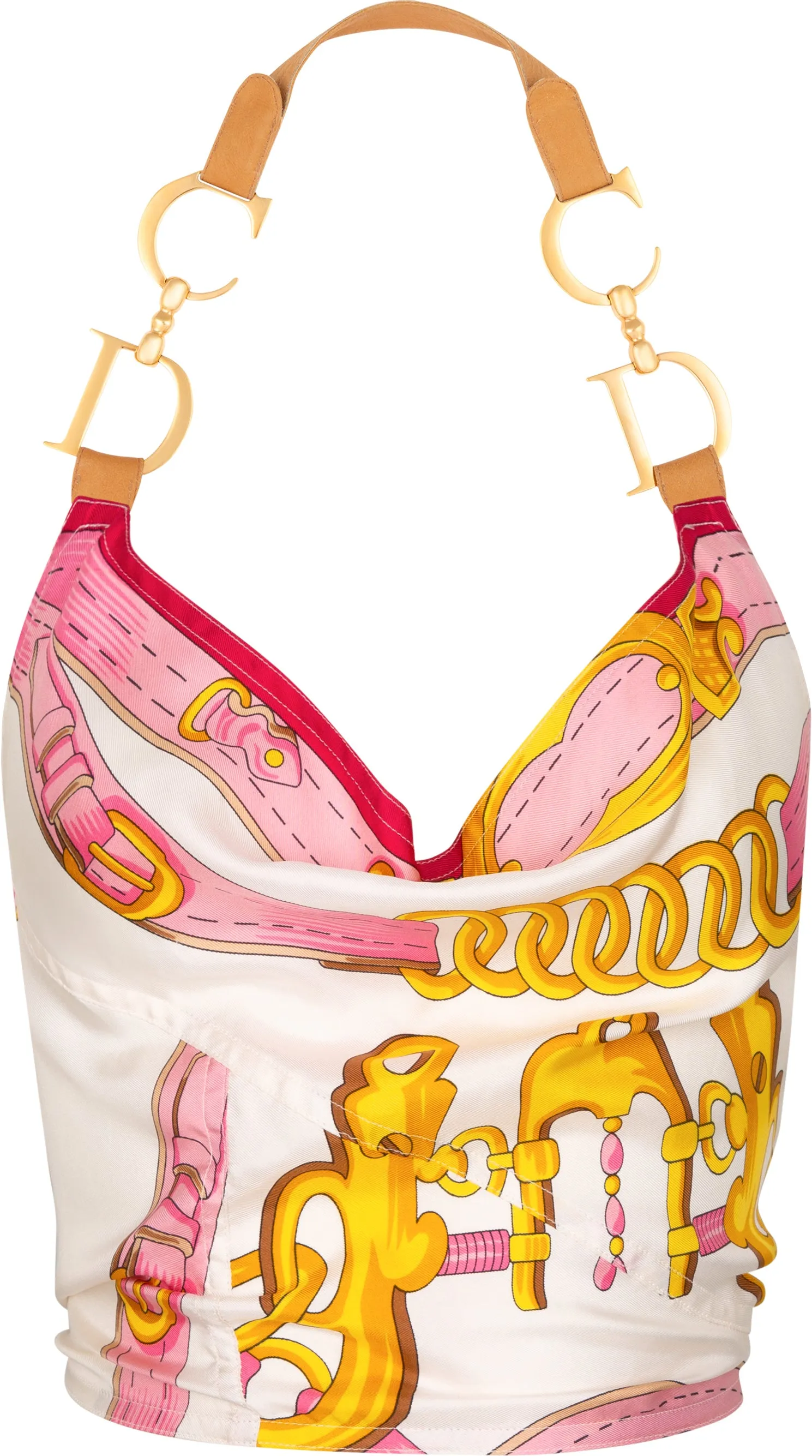 Christian Dior Spring 2000 Runway Saddle Halter Top