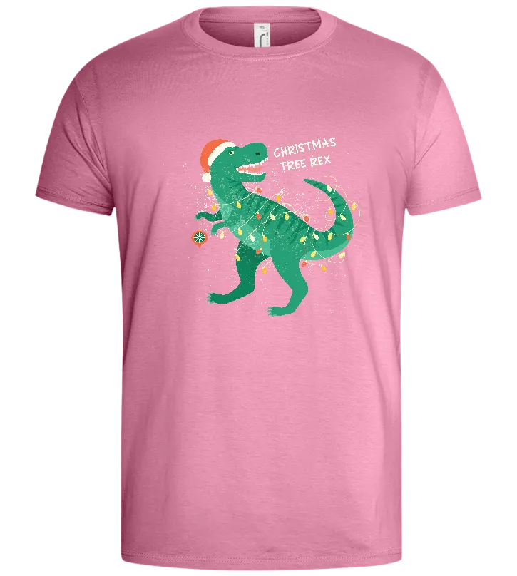 Christmas Tree Rex Design - Basic men's t-shirt