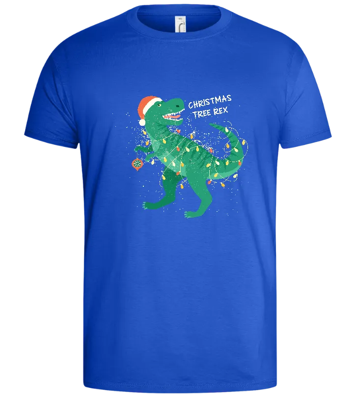 Christmas Tree Rex Design - Basic men's t-shirt