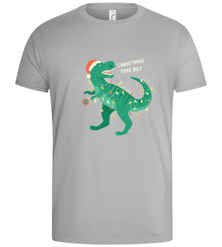 Christmas Tree Rex Design - Basic men's t-shirt