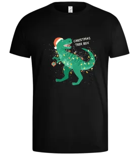 Christmas Tree Rex Design - Basic men's t-shirt