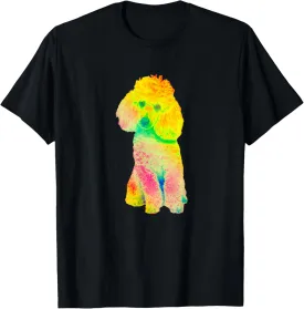 Cute Pet Lover Tees - Poodle Neon Dog T-Shirt
