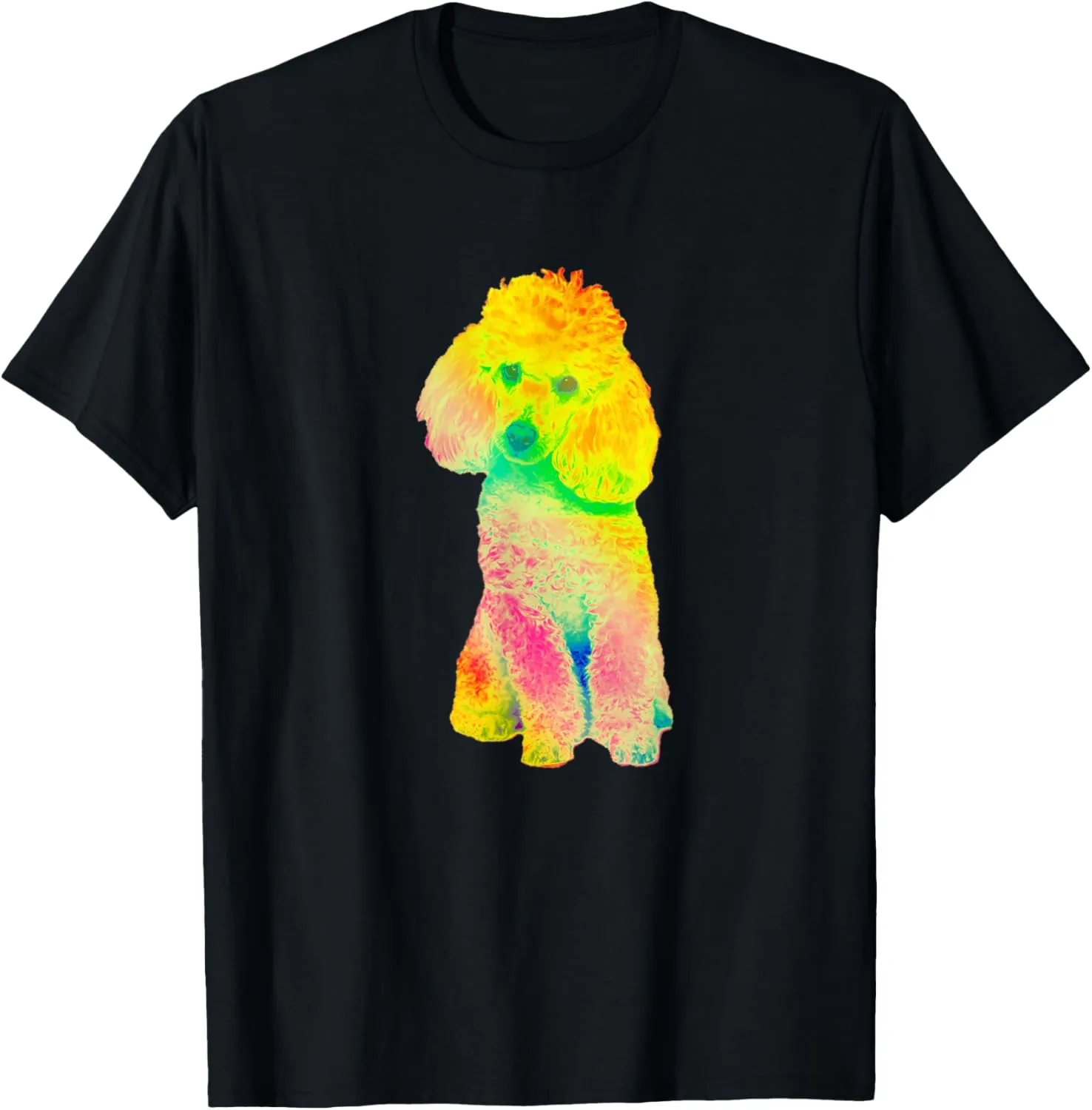 Cute Pet Lover Tees - Poodle Neon Dog T-Shirt