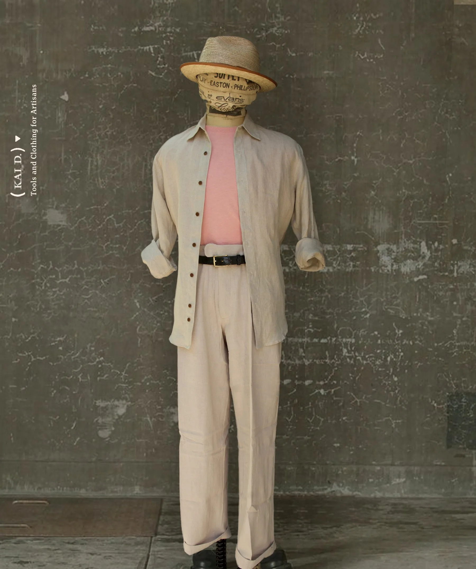 Delancey Shirt - Belgian Linen - Sand - S, M, L, XL, XXL