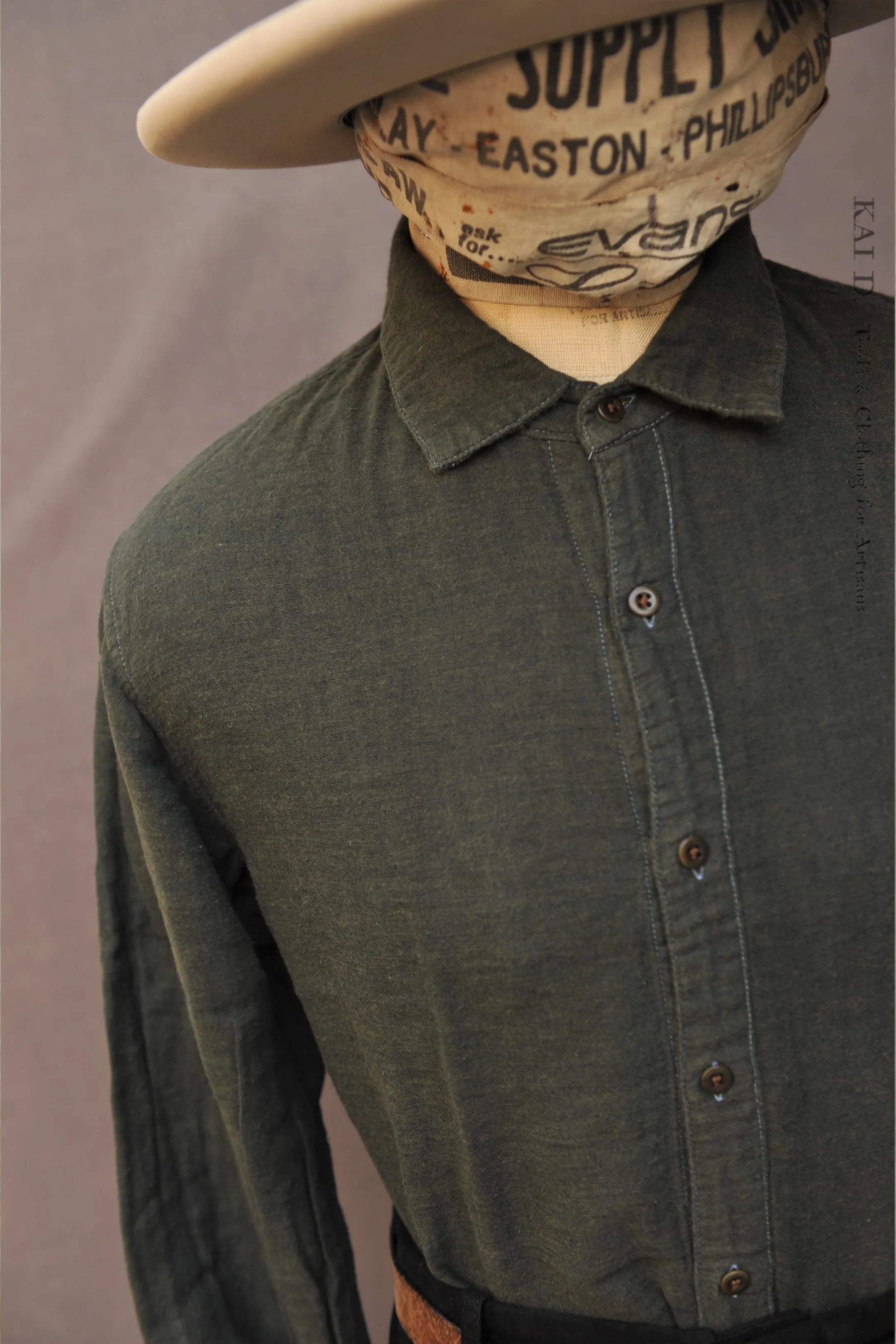 Delancey Shirt - Garment Dyed Double Gauze  - S (NO RETURN)