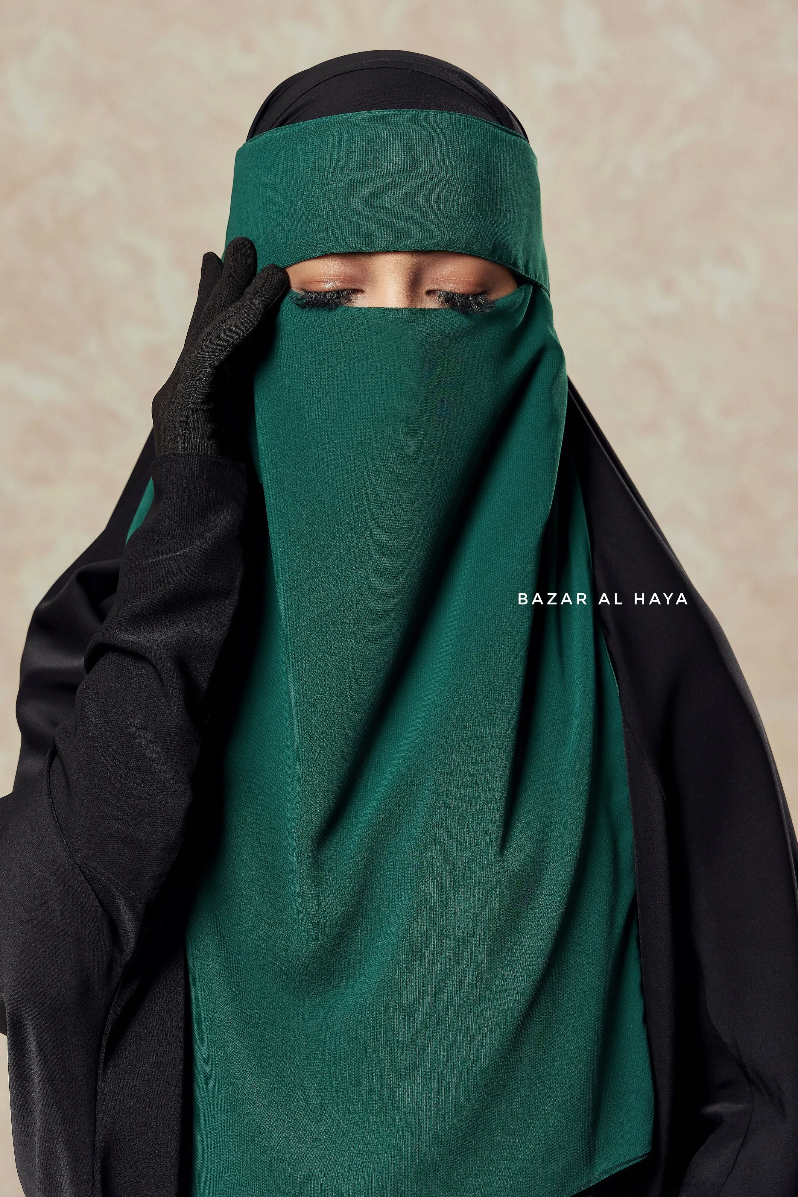 Emerald Flap Single Niqab - Super Breathable Veil