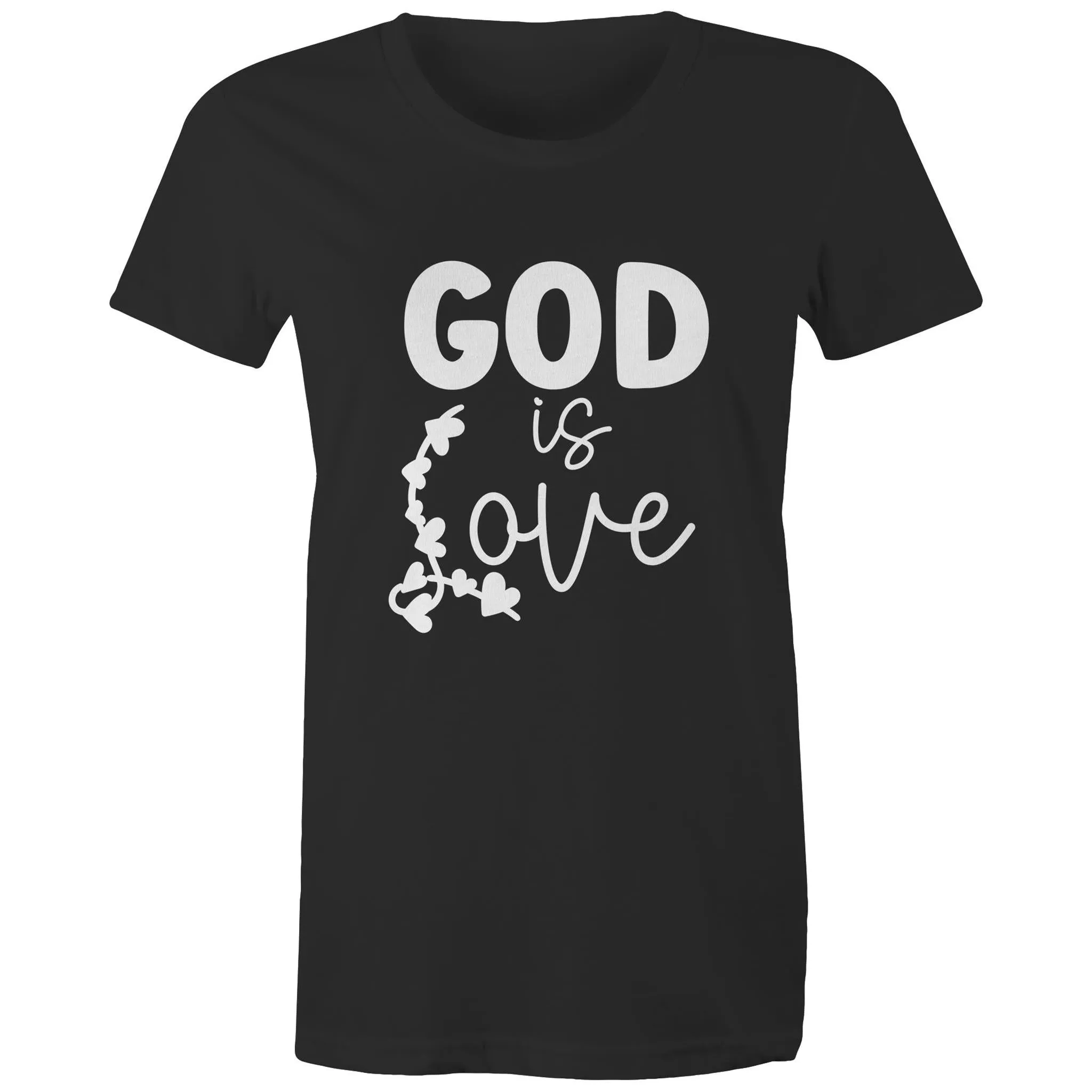 God is Love Women's Organic Christian Tee