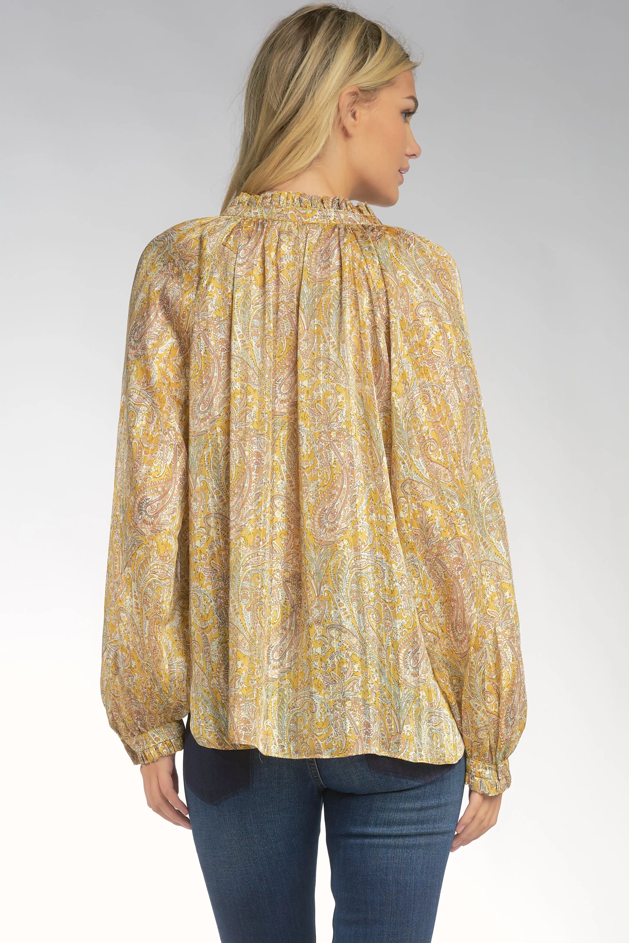Gold Paisley Cera Top