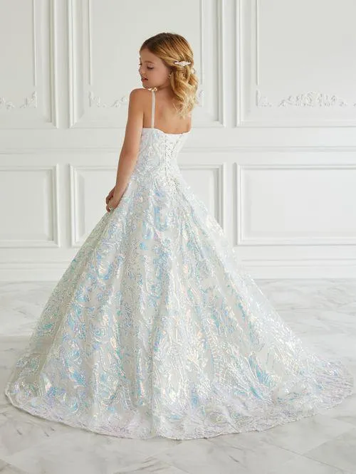 Iridescent A line Ballgown | Tiffany