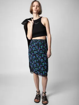 Jozy Floral Midi Skirt