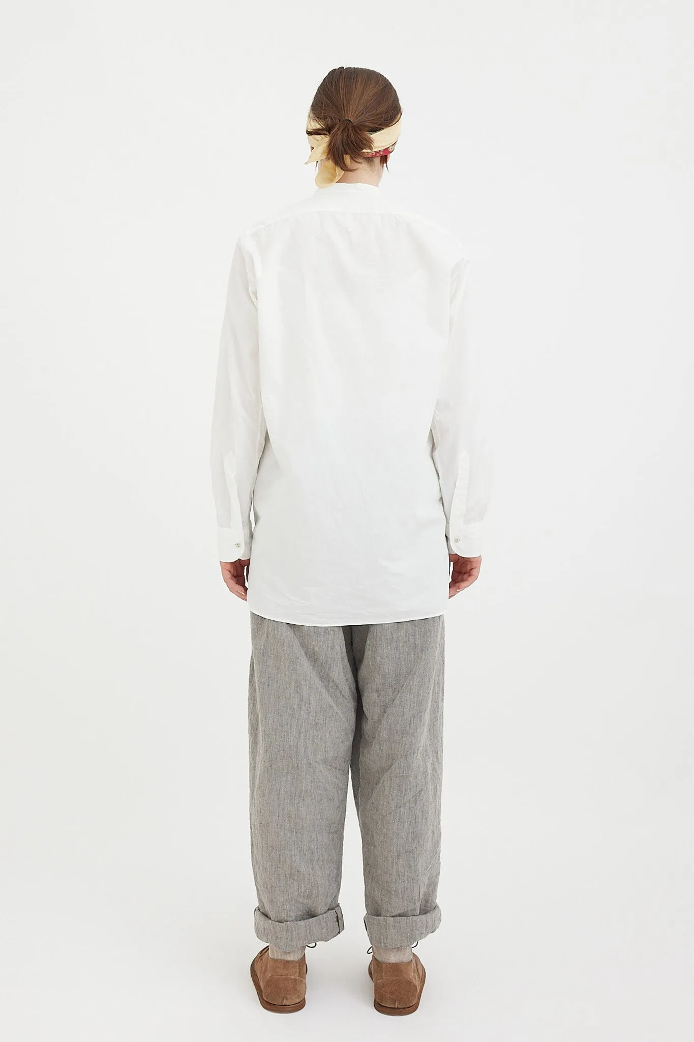 Kaval - Stand Collar Shirt With Stud Button