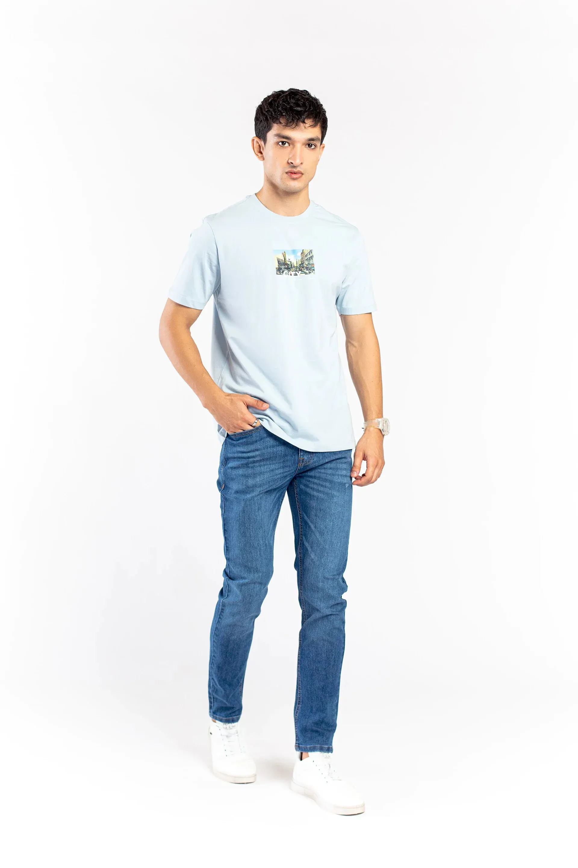 Light Blue Slim Fit Jeans