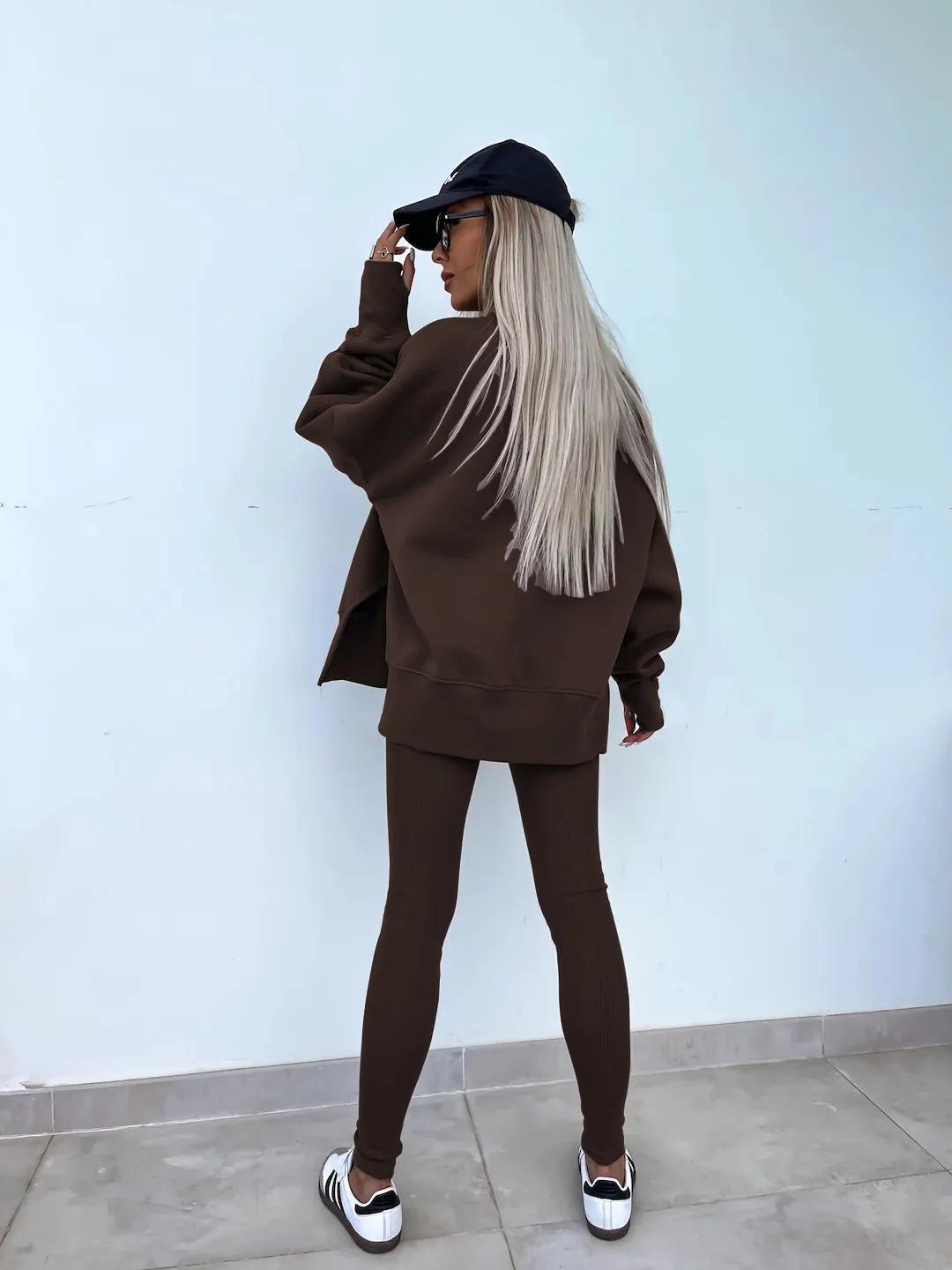 Loose Sweater & Trousers Two Piece