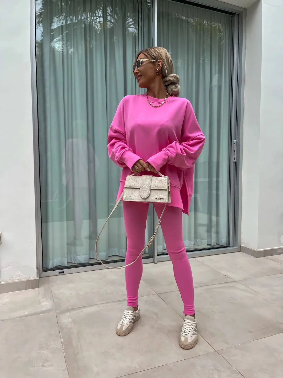 Loose Sweater & Trousers Two Piece