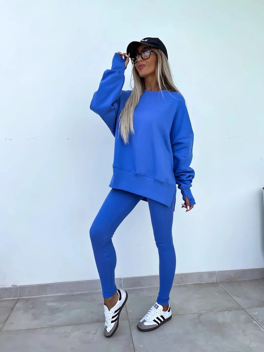 Loose Sweater & Trousers Two Piece