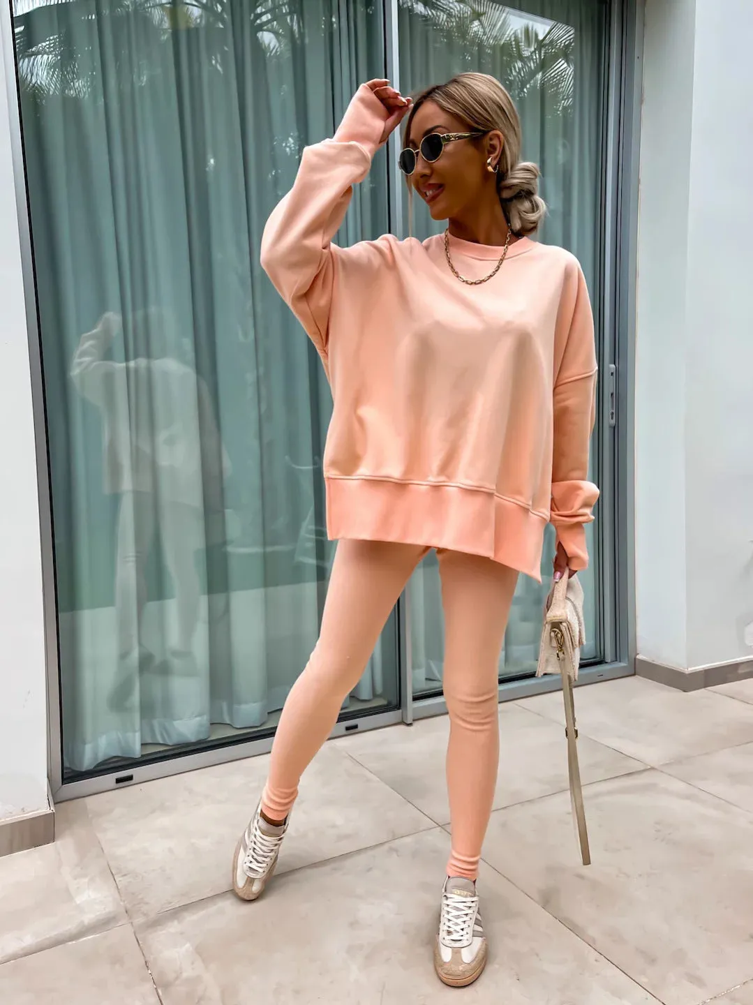 Loose Sweater & Trousers Two Piece