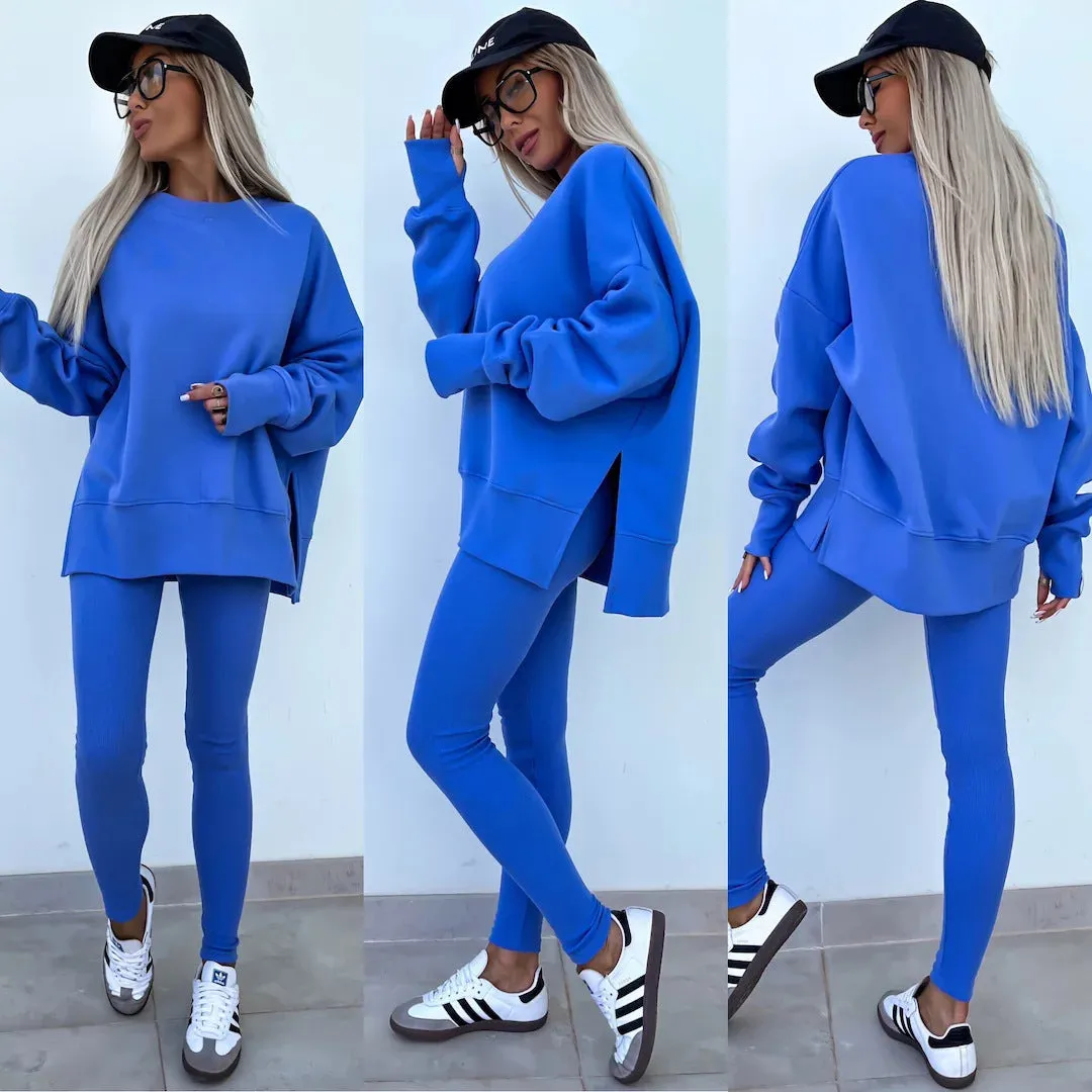 Loose Sweater & Trousers Two Piece