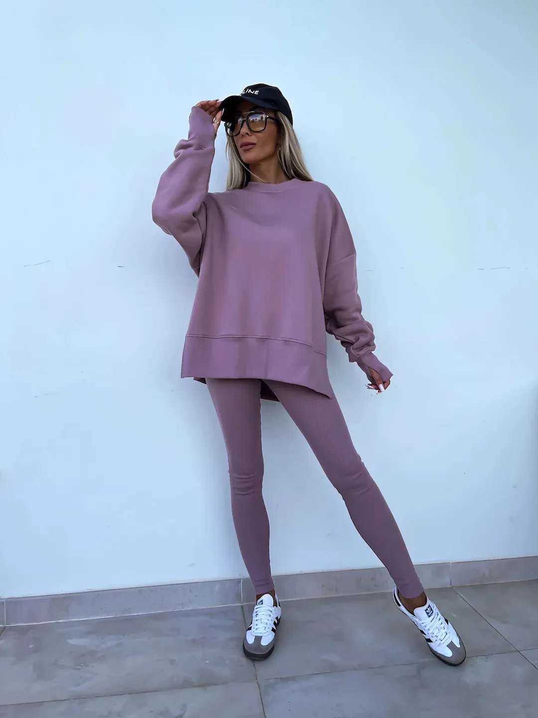 Loose Sweater & Trousers Two Piece