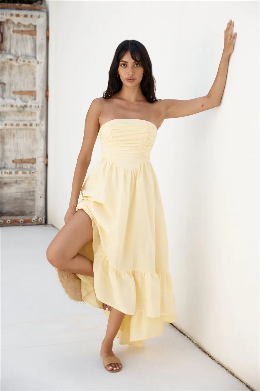 Love In The Summer Maxi Dress Yellow