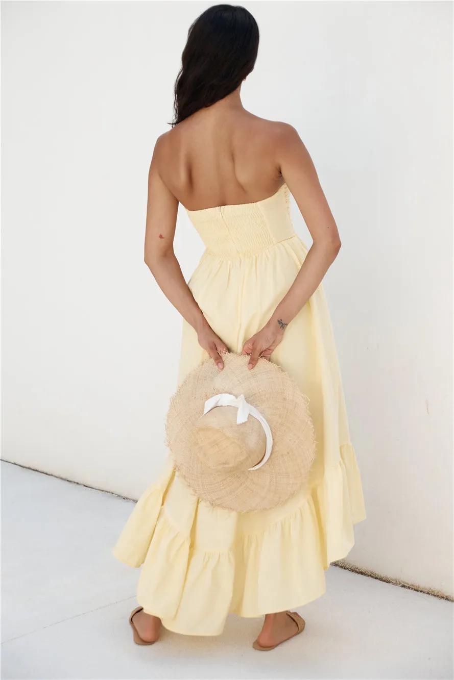 Love In The Summer Maxi Dress Yellow