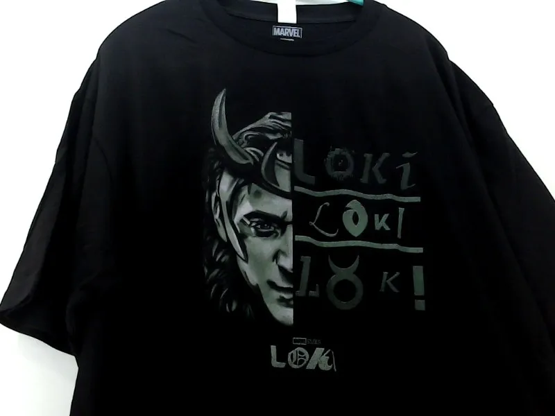 Marvel Comics Mens Shirt Loose Sleeve Casual Shirt Color Black Size XXLarge
