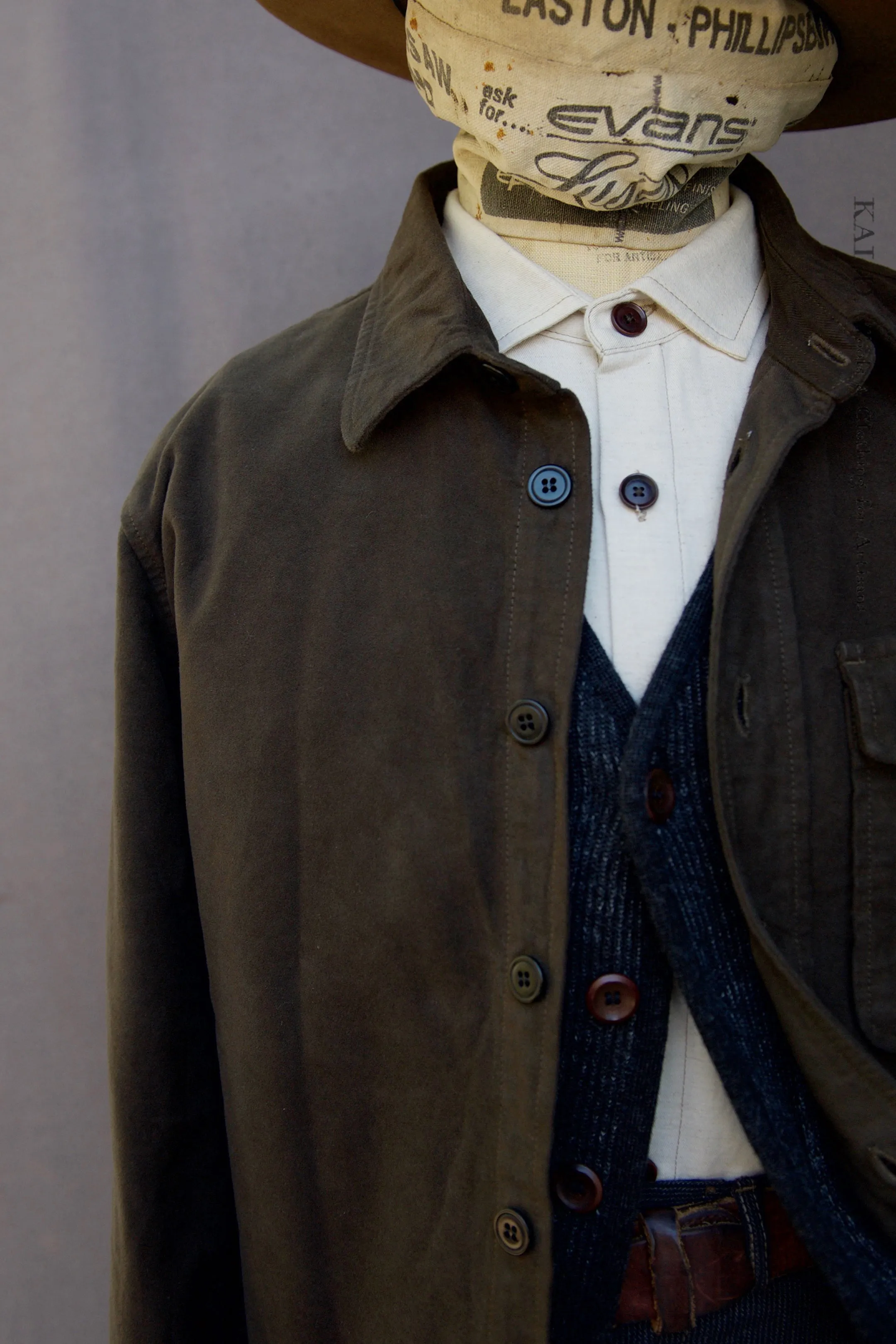 Moleskin Over Shirt -Chocolate - S, M, L, XL
