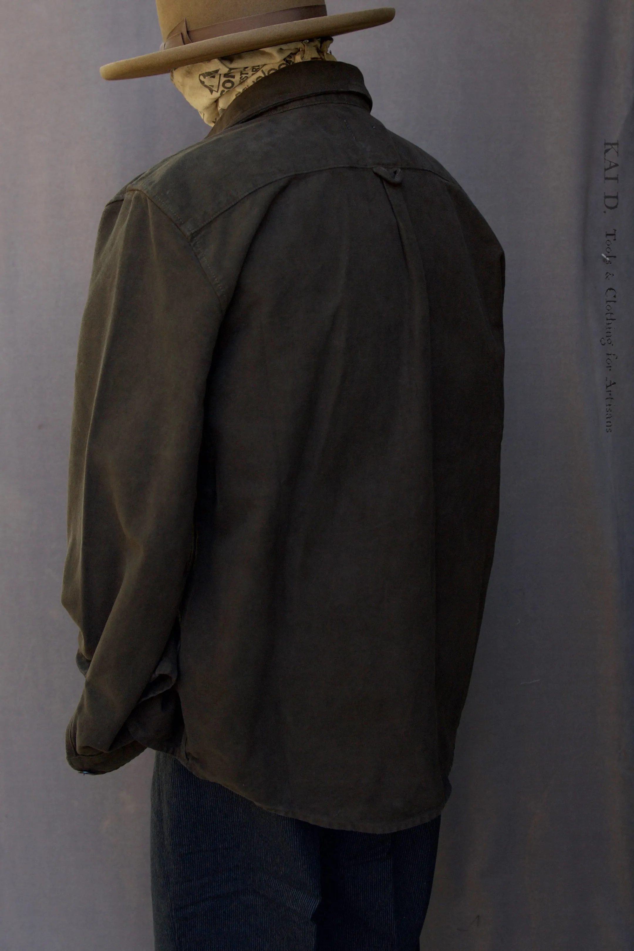 Moleskin Over Shirt -Chocolate - S, M, L, XL