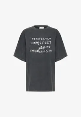 My Essential Wardrobe LisaMW Front Tee 10704900 Dark Grey Random Wash