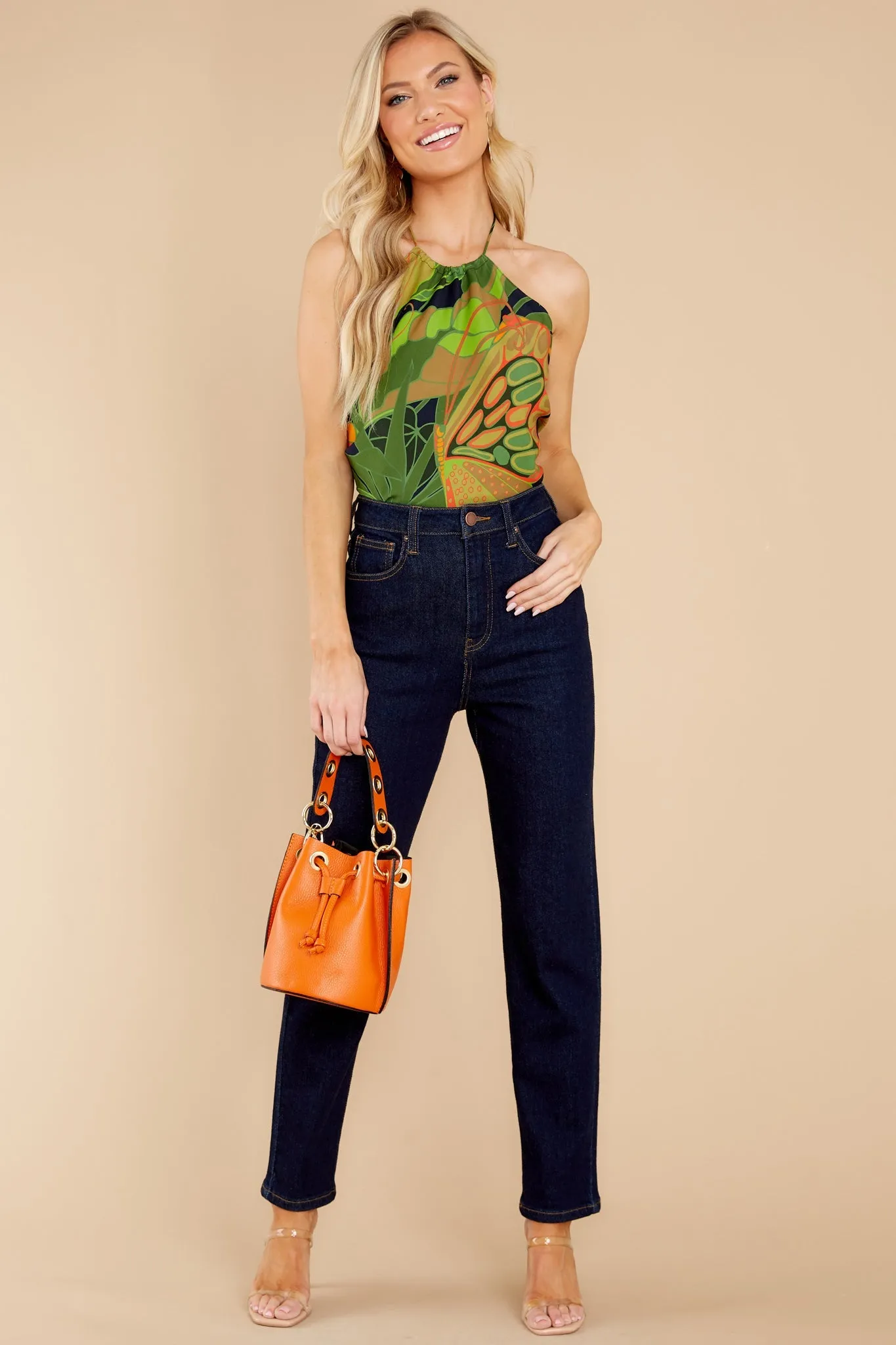 Navy Tulum Halter Top