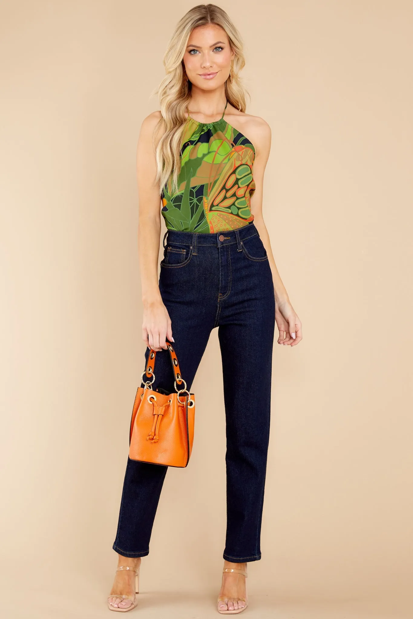 Navy Tulum Halter Top