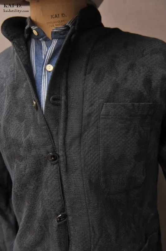 O'Hara Shirt - Jacquarded Floral Cotton - XL