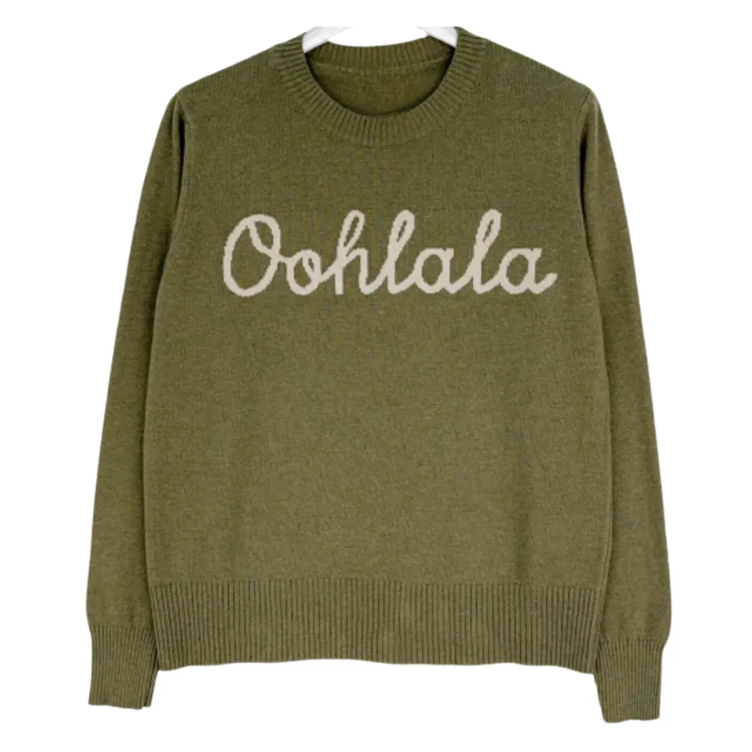 Ooh La La Cashmere Blend Jumper | Khaki