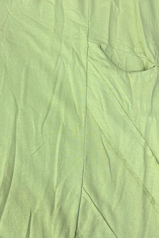 Plain Pocket Side Layered Cotton Trousers
