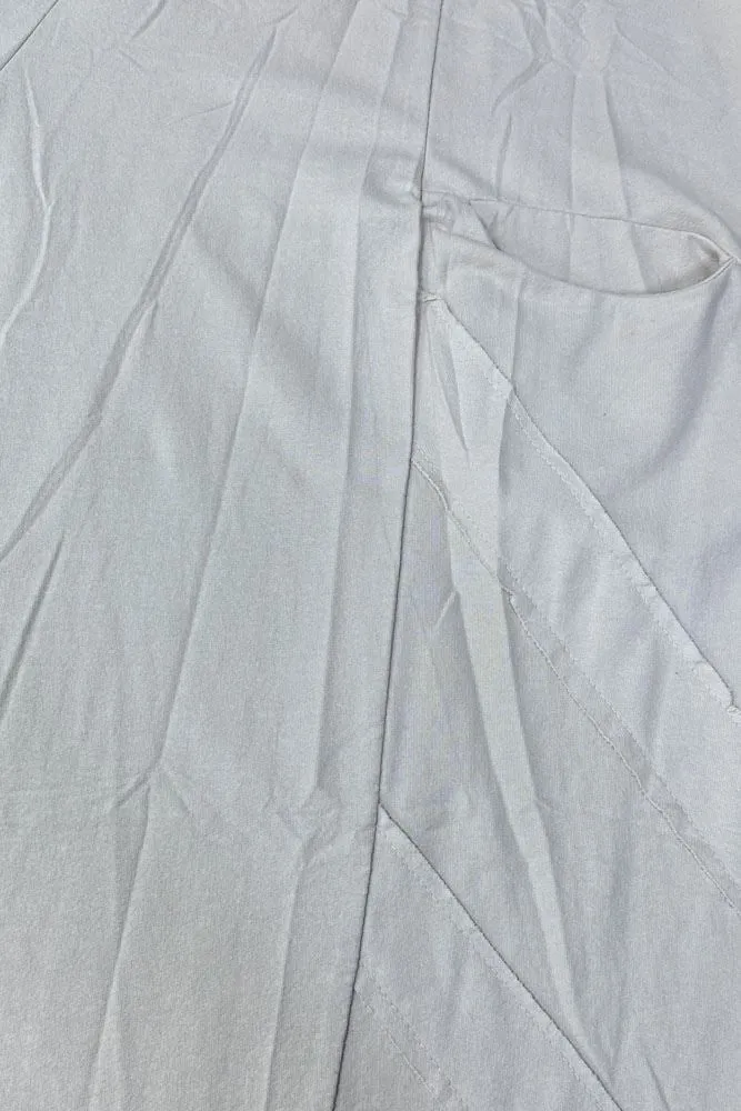 Plain Pocket Side Layered Cotton Trousers