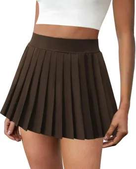Pleated Tennis Skirts for Women High Waisted Golf Skirt with Pockets Athletic Workout Casual Skorts