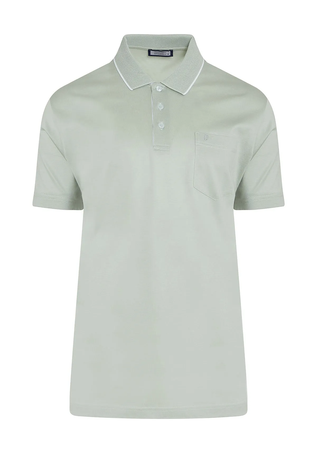 Regular Fit Seagrass Basic Cotton Polo T-Shirt