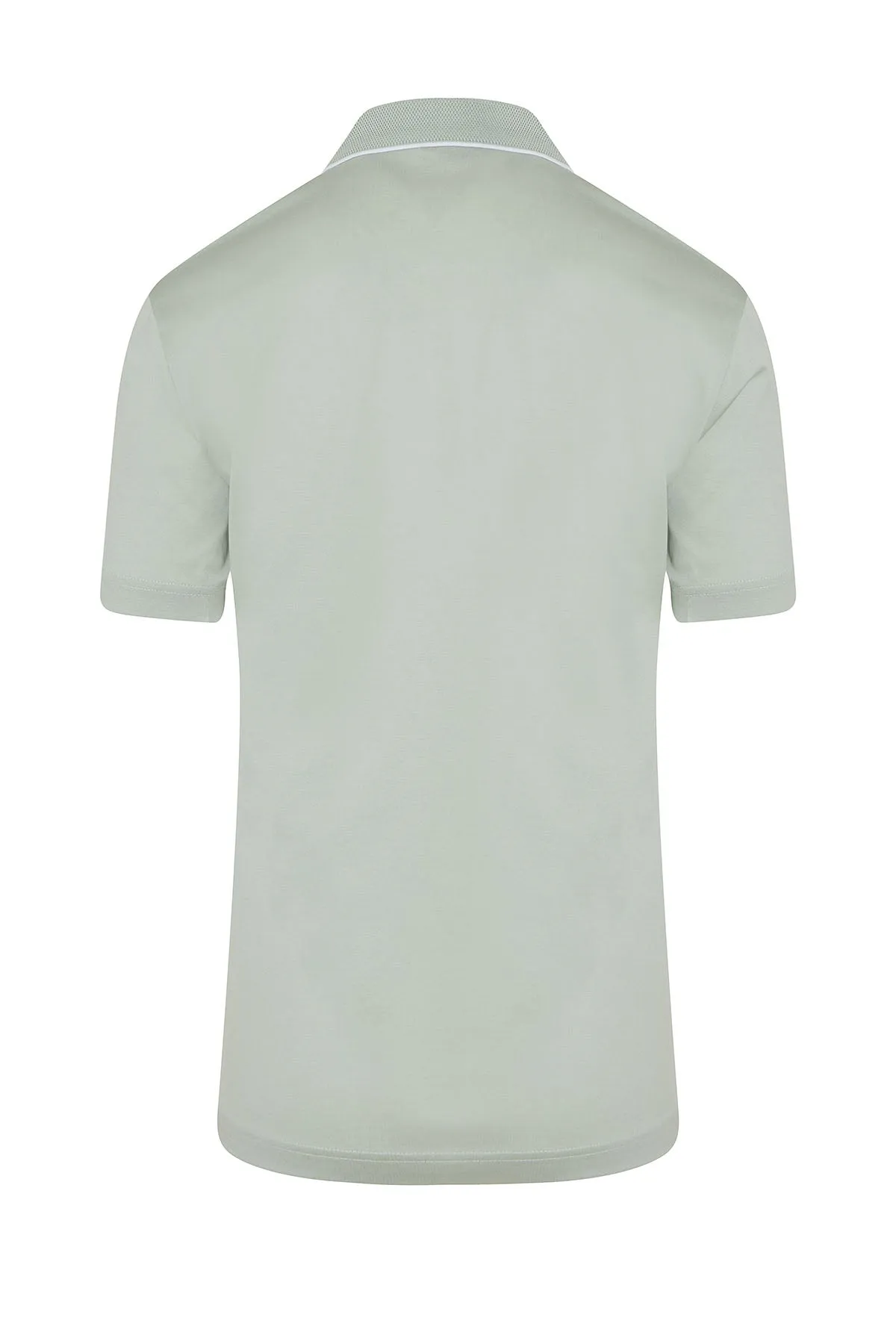 Regular Fit Seagrass Basic Cotton Polo T-Shirt