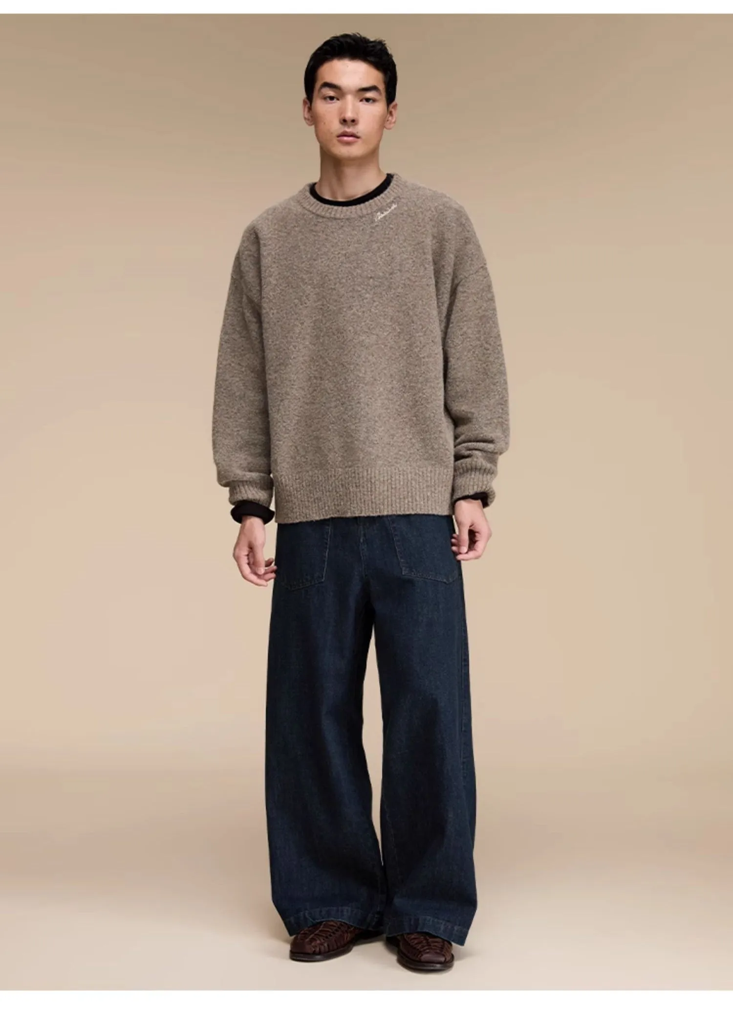 Round Neck Pullover Casual Knitwear
