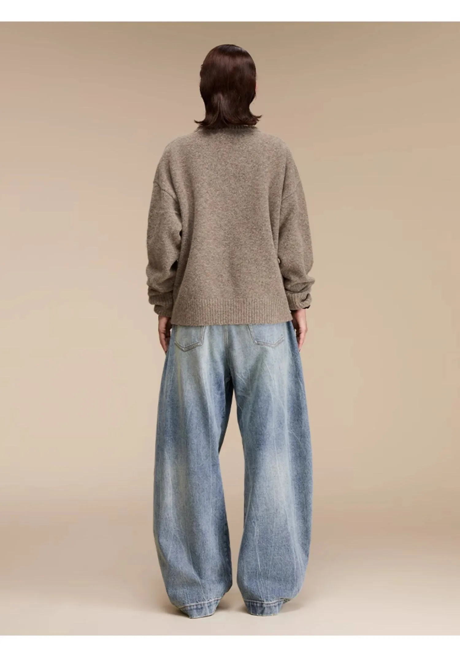 Round Neck Pullover Casual Knitwear