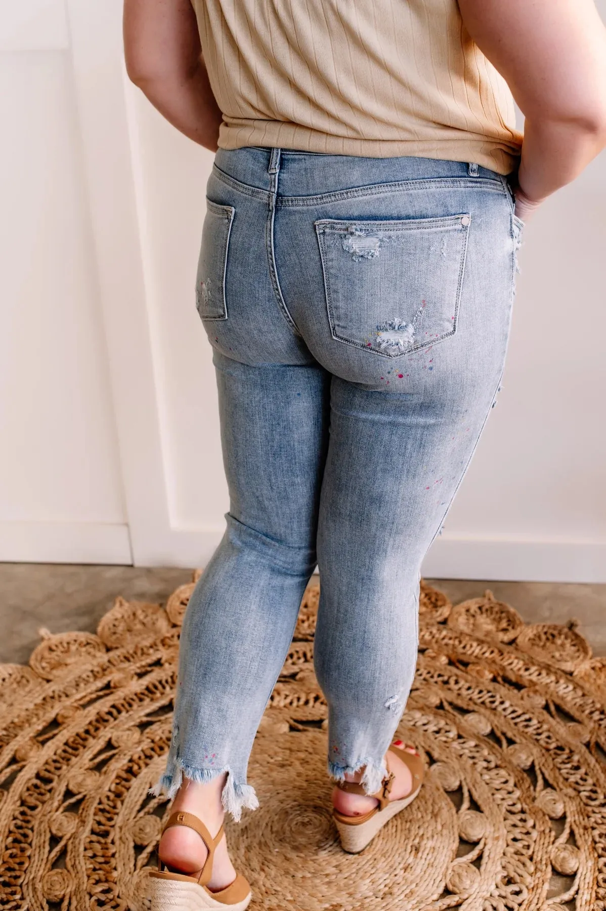 Sadia Paint Splatter Jeans